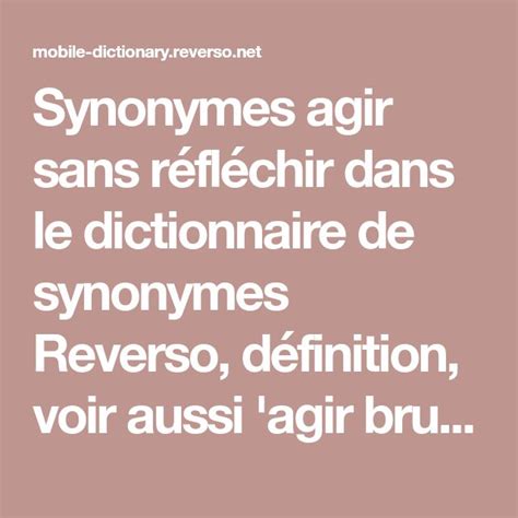 synonyme reverso|dictionnaire des synonymes reverso.